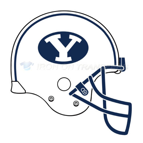 Brigham Young Cougars logo T-shirts Iron On Transfers N4028 - Click Image to Close